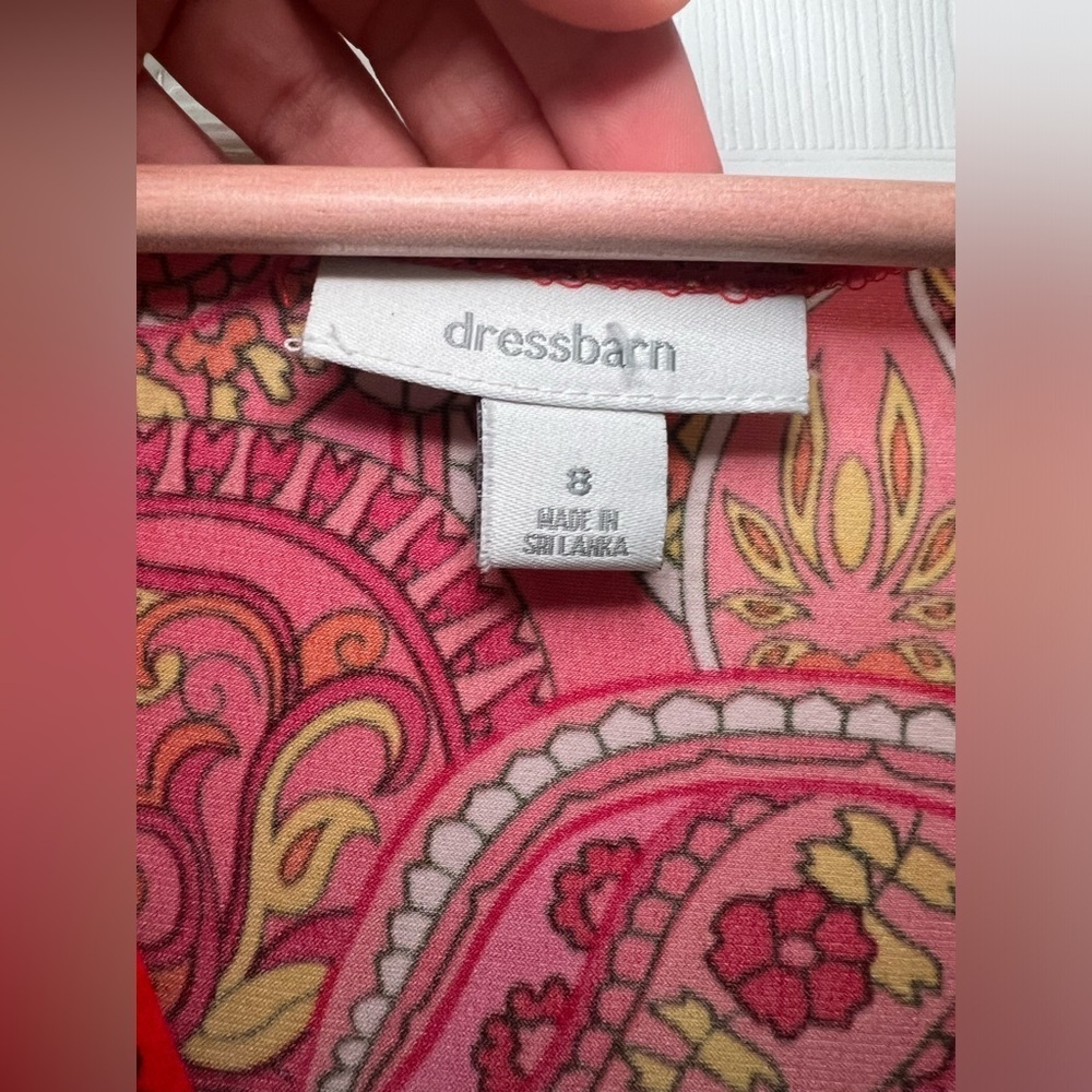 Paisley Print Dress Barn Dress Women’s Size 8 - Picture 3 of 5